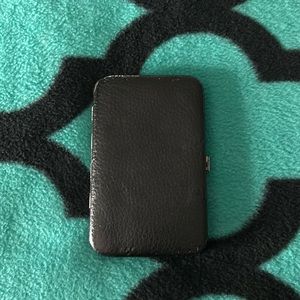 Credit card wallet. Used. 3” x 5”. Black.